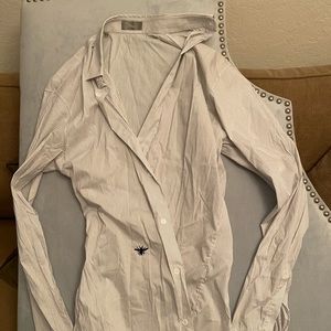 DIOR pinstripe button down.